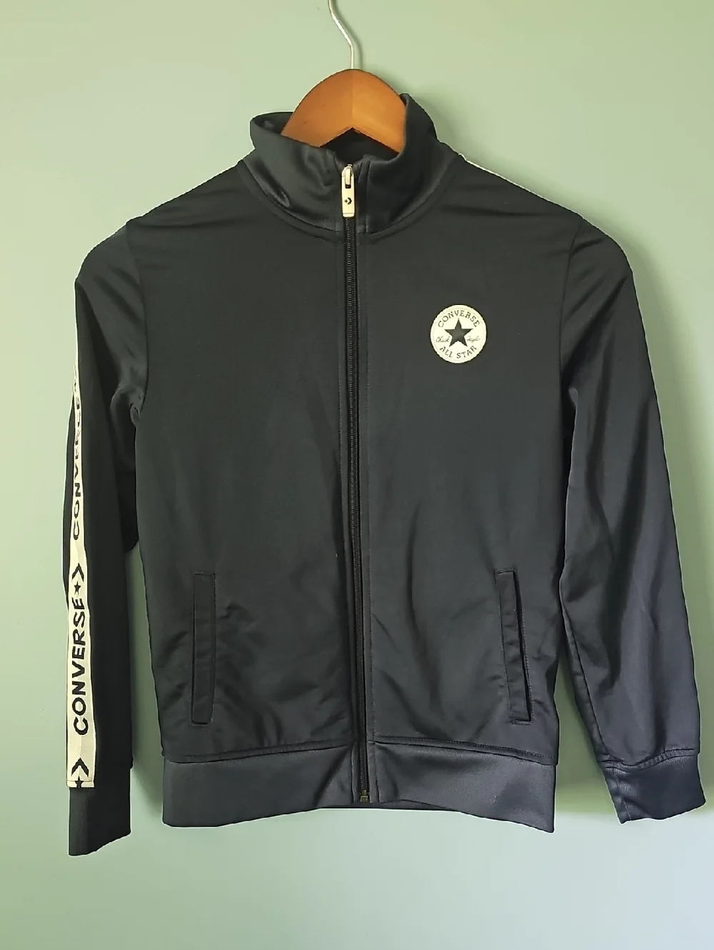 Converse Kids Navy Blue Full Zip Up Jacket with Pockets Size 10/12
